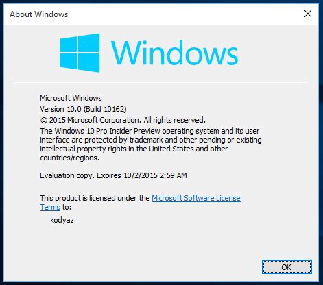 How to Find Windows Version and Edition using winver.exe Tool