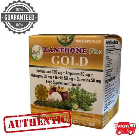 Authentic Xanthone Plus Gold Capsules Shopee Philippines