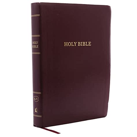 Kjv Reference Bible Giant Print Leather Look Burgundy Red Letter