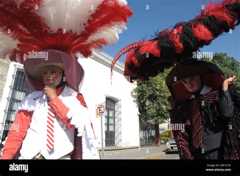 Tlaxcala México Aspectos del atuendo de los bailarines de carnaval en