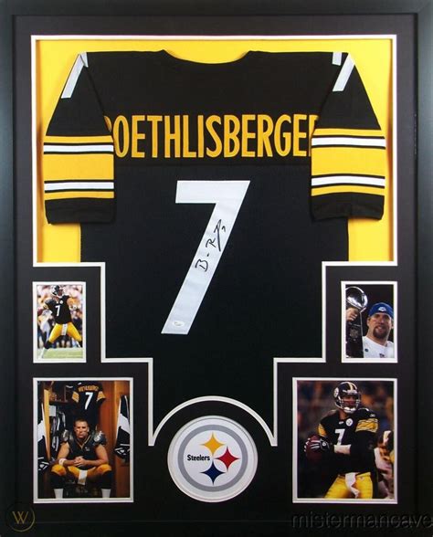 Ben Roethlisberger Autographed Signed Framed Pittsburgh Steelers Jersey