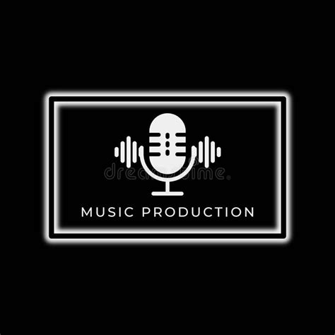 Music production logo stock illustration. Illustration of diagram - 264682378