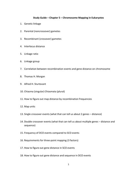Chapter Chromosome Mapping In Eukaryotes Hmartin