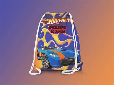 Mochilinha Personalizada Hot Weels Elo Produtos Especiais