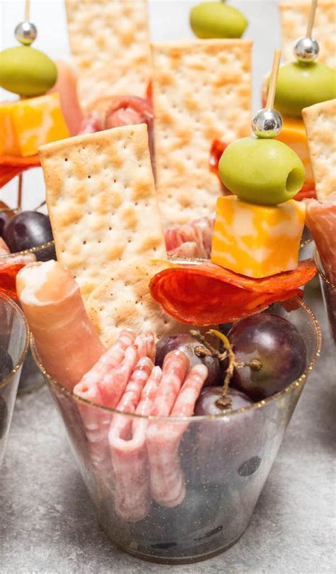 Charcuterie Cups Recipe Appetizer Snacks Charcuterie Recipes