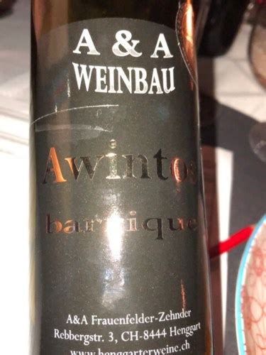 A A Weinbau Awintos Barrique Vivino Us