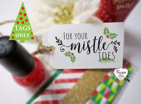 For Your Mistletoes Nail Polish Favors Secret Santa Party Favors