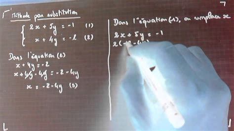 Résolution d un système d équations à deux inconnues Méthode par