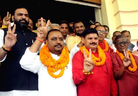 Bjp Candidate Shambhu Sharan Patel And Satish Chandra Dubey Shows