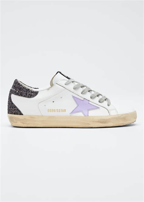 Golden Goose Superstar Glitter Lace-Up Sneakers - Bergdorf Goodman