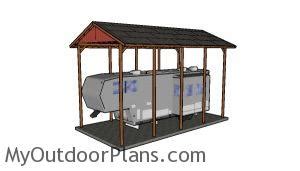 X Rv Carport Plans Myoutdoorplans Free Woodworking Plans And