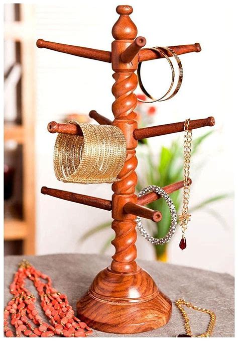 Indian Crafts Idea Decor Sheesham Wood Bangles Stand Bangle Hanger Wood