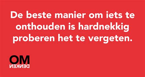 Onthouden Quote Omdenken