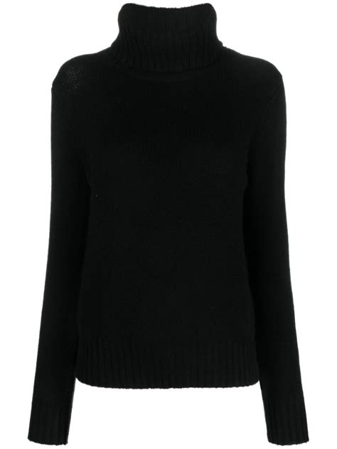 Polo Ralph Lauren Turtle Neck Sweater In Black Modesens