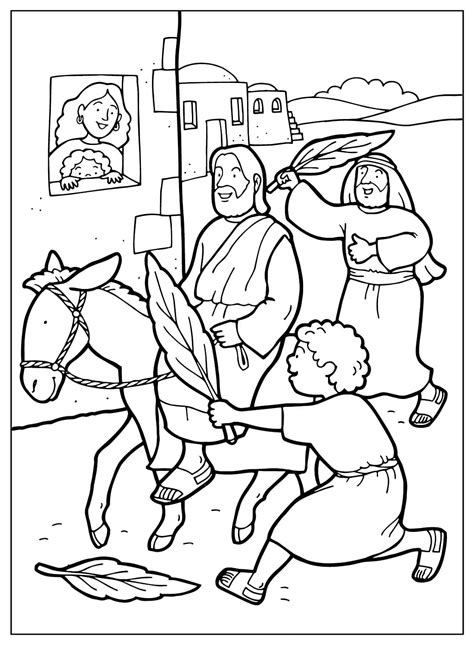 Print Palm Sunday Coloring Page Free Printable Coloring Pages