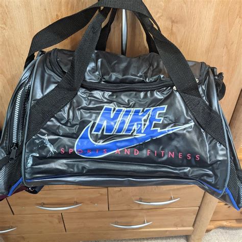 Nike Men's Black and Blue Bag | Depop