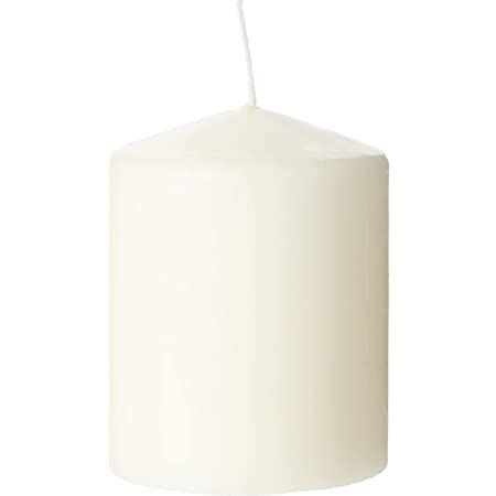 Spaas Unscented Pillar Candle Mm Hours Ivory Amazon Co