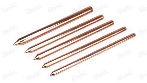 Copper Bonded Ground Rod Pointed Copper Clad Steel Ground Rod Balic