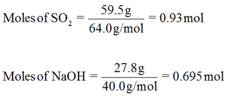 Answered Sulfur Dioxide Gas Reacts With Sodium Bartleby