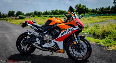 Pics: Wrapped my Honda CBR 650R in the Repsol edition livery | Team-BHP