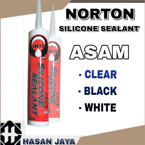 Jual Paket Lem Silikon Sealant NORTON 300ML Tembakan Tulang Stang Lem