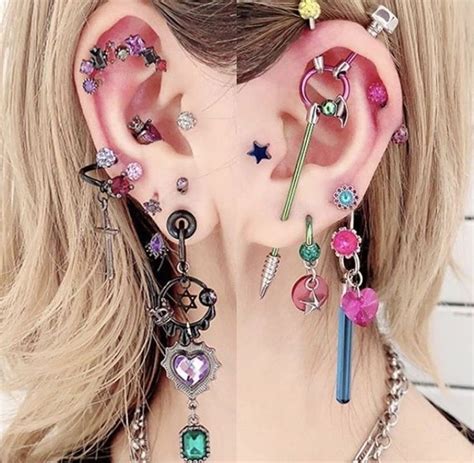 Pin By On In Pretty Ear Piercings Cool Ear Piercings