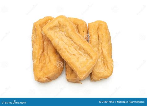 Fried Tofu On White Background Stock Photo Image Of Sauce Healthy