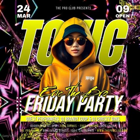 Toxic Party Video Template Postermywall