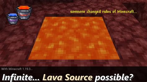 How To Create Lava Source In Minecraft Wait Someone Messed With