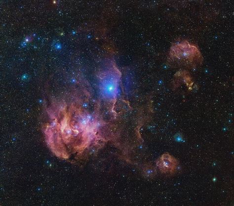 Vlt Survey Telescope Captures Running Chicken Nebula S Spectacular