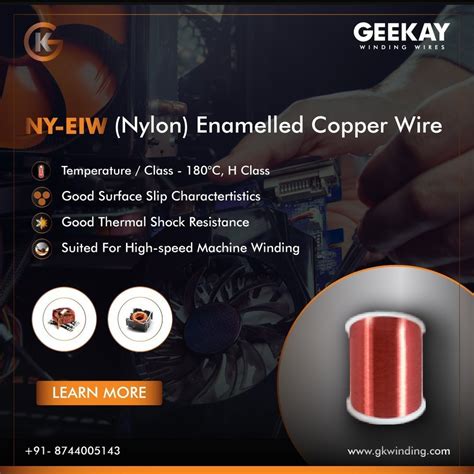 GEEKAY NY EIW Nylon Enamelled Copper Wire At Rs 920 Kg GEEKAY Nylon