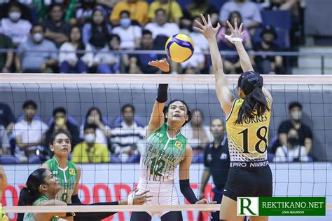 Dlsu Lady Spikers Blast Ust Tigresses Barges Into Finals Vs Nu