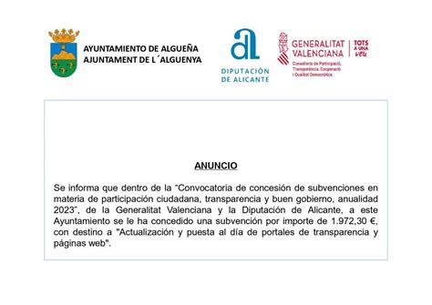 Anuncio Subvenci N Con Destino A Actualizaci N Y Puesta Al D A De