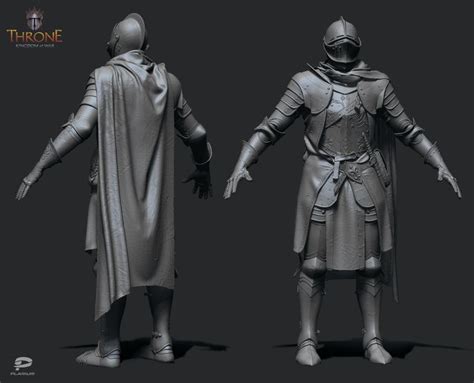 ArtStation Knight Alex Vasin 3d 캐릭터 갑옷 3d 모델링