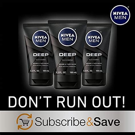 Nivea Men Deep Cleansing Beard And Face Wash Enriched With Natural