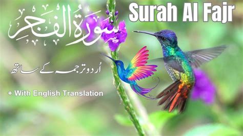 Surah Al Fajr The Day Break Full With Translation 89 سورۃ الفجر