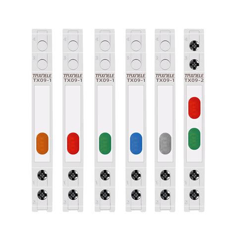 Din Rail Mount Led Signal Lamp Ac Dc V V Indicating Pilot Lights