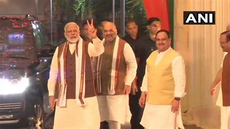 PM Modi Meets Amit Shah JP Nadda Amid Cabinet Reshuffle Buzz