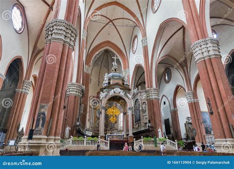 Basilica Di San Petronio Inside In Bologna Italy Editorial Stock Image