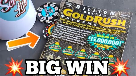 💥big Win💥 New 30 Billion Dollar Goldrush Supreme Ticket Florida Lottery Youtube