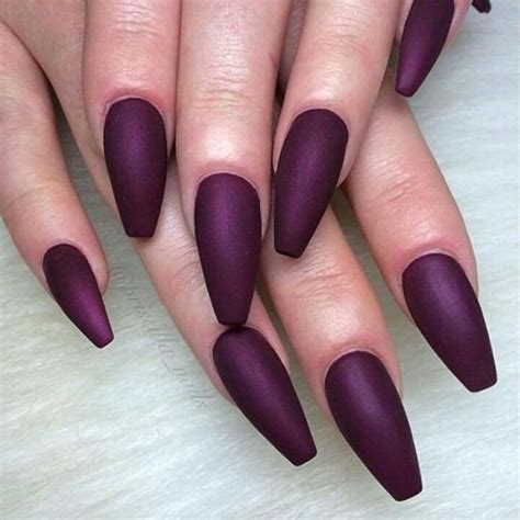 Redlipfantasy Dark Purple Nails Purple Nails Coffin Nails Designs