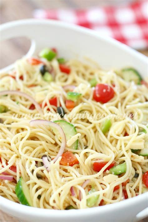 Spaghetti Salad The Country Cook Cold Pasta Salad Recipes Cold