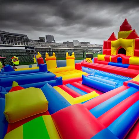 Endless Corridors Made Of Bouncy Castle Highly Stable Diffusion