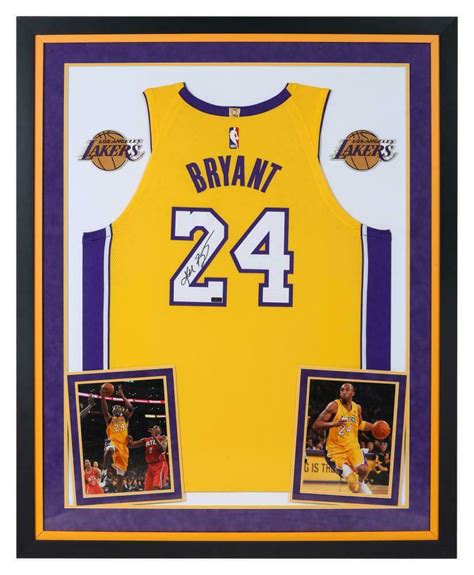 Kobe Bryant Signed Lakers X Custom Framed Jersey Display Panini