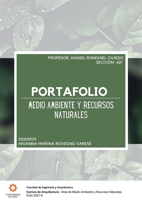 Portafolio Medio Ambiente Y Recursos Naturales By Arianna Rovegno Issuu