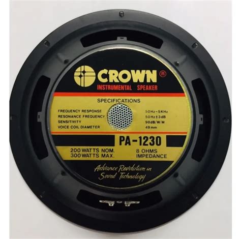 Crown PA 1230 12 300 Watts Instrumental Speaker Lazada PH