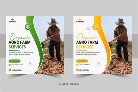 Agro Farm Social Media Post Template Graphic By Pixeness Digital