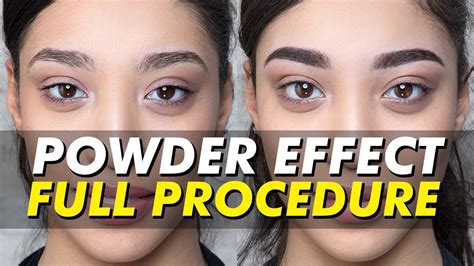 Powder Ombré Eyebrow Tattoo Shaded Powdered Permanent Makeup Eye