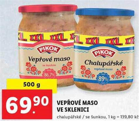 ARCHIV VEPŘOVÉ MASO VE SKLENICI chalupářské se šunkou 500 g v akci