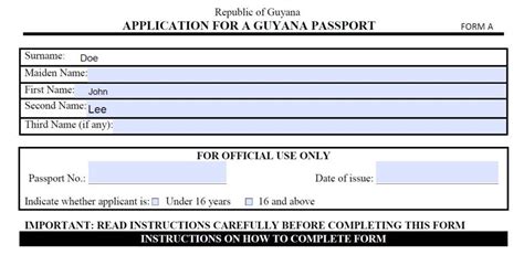 How To Renew Your Guyana Passport With Renewal Form Guyana Consulate